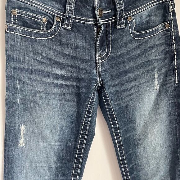 BKE Denim Culture Capris Jeans Medium Wash 26 - Picture 3 of 8
